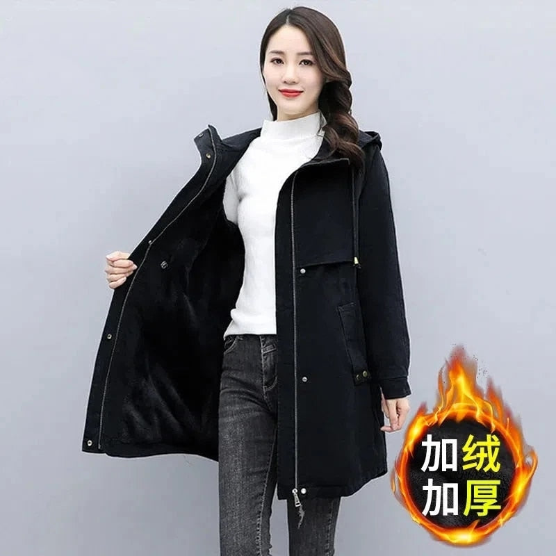 Zipper Female Basic Coat