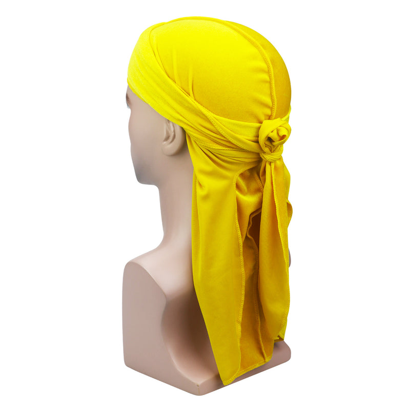 Velvet long tail pirate hat Muslim turban hat