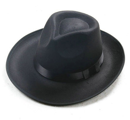 Jackson hat with wide brim for men and women stage English style hat