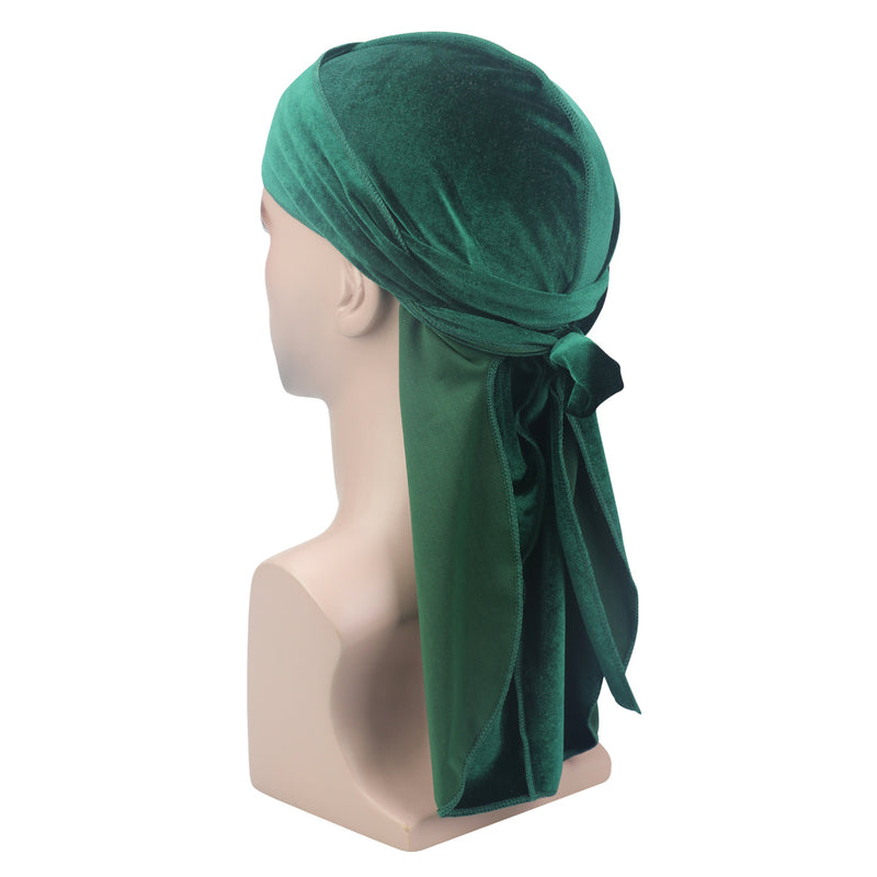 Velvet long tail pirate hat Muslim turban hat