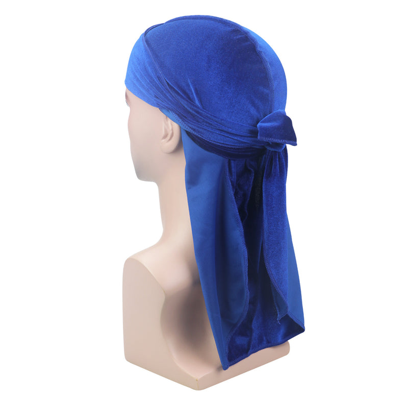 Velvet long tail pirate hat Muslim turban hat