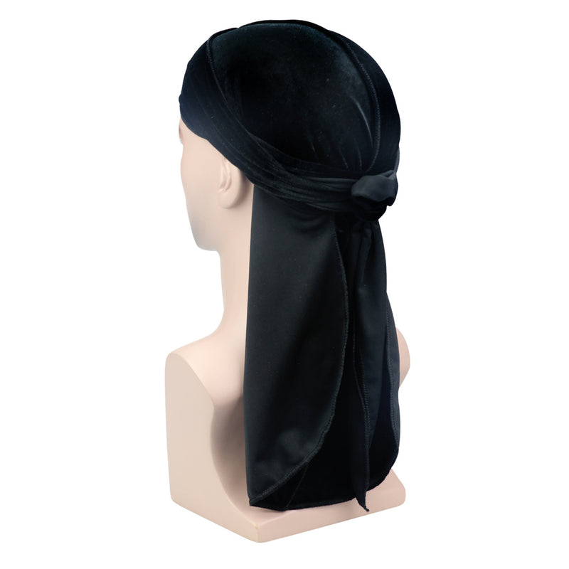 Velvet long tail pirate hat Muslim turban hat