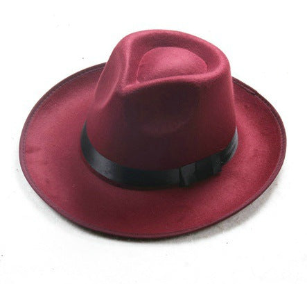 Jackson hat with wide brim for men and women stage English style hat