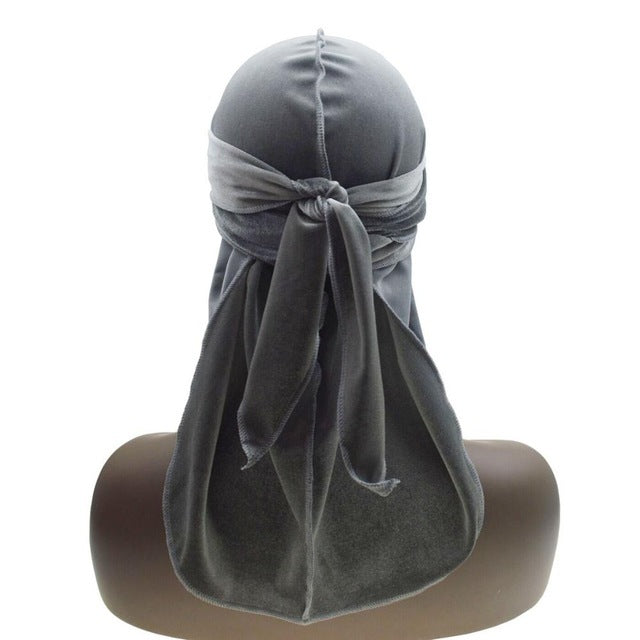 Velvet long tail pirate hat Muslim turban hat