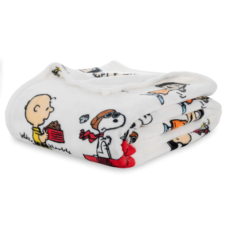 Snoopy Dog Cute Cartoon Pattern Flannel Blanket Napping Sofa Decoration Blanket Bed Home Furnishings Wholesale