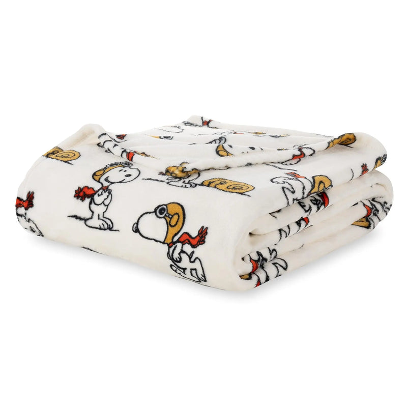 Snoopy Dog Cute Cartoon Pattern Flannel Blanket Napping Sofa Decoration Blanket Bed Home Furnishings Wholesale