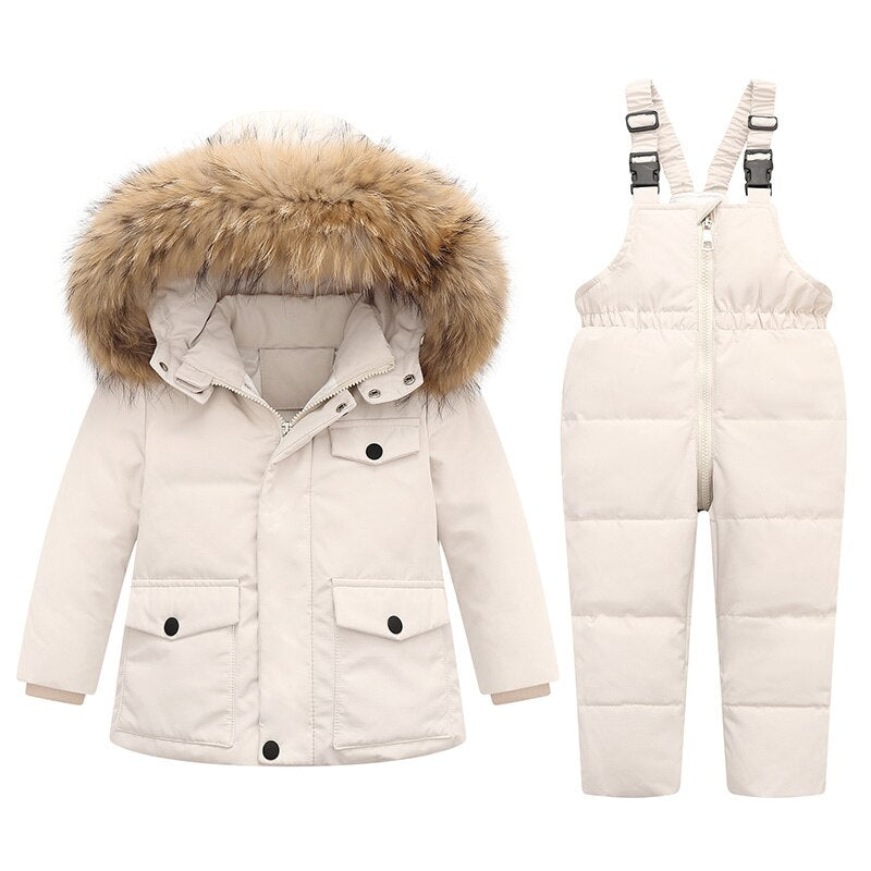 Children Girls Down Jacket Set