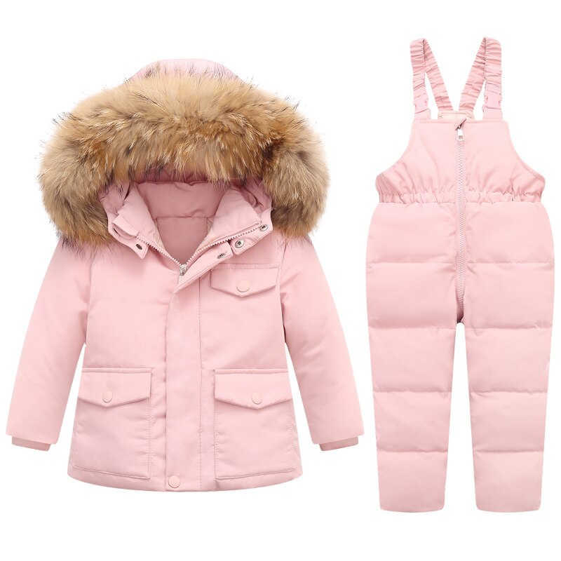 Children Girls Down Jacket Set