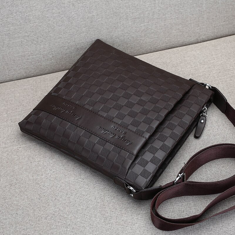 Men's Casual Plaid Bag