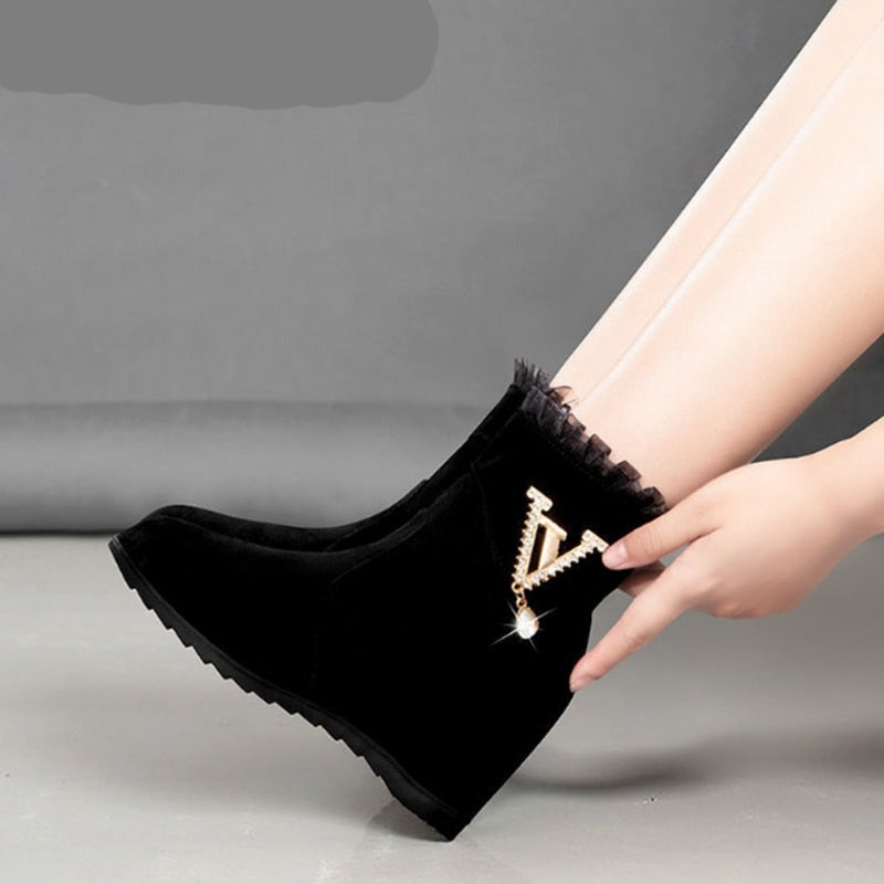 Women Wedges Ankle Boots