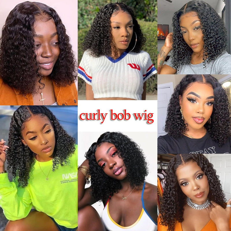 Short Curly Human Hair Wigs For Women