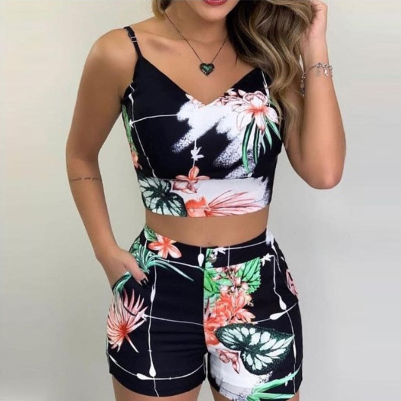 Women Shorts Suits 2Pieces Sets