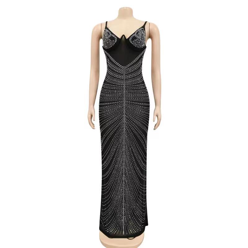 Women Crystal Party Dress