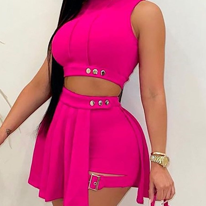 Shorts Skirt Two Piece Set Women