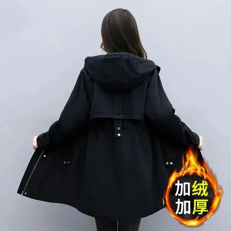 Zipper Female Basic Coat