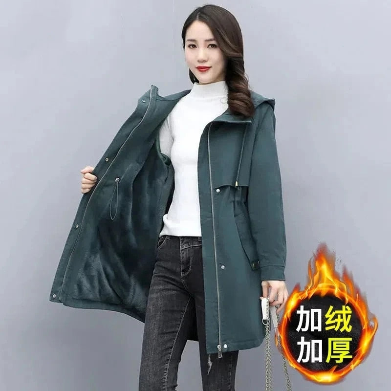 Zipper Female Basic Coat