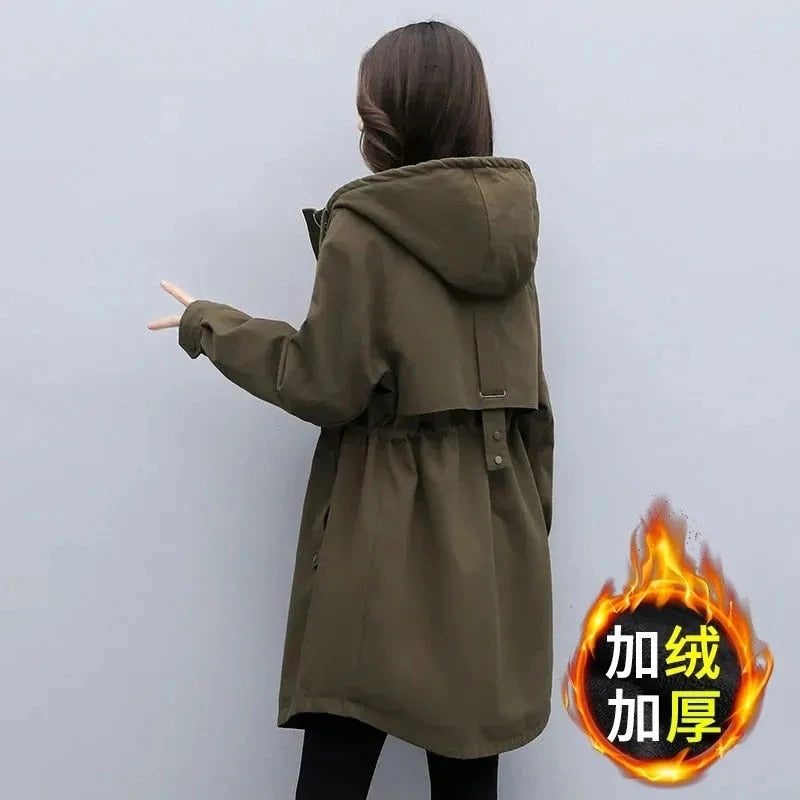 Zipper Female Basic Coat