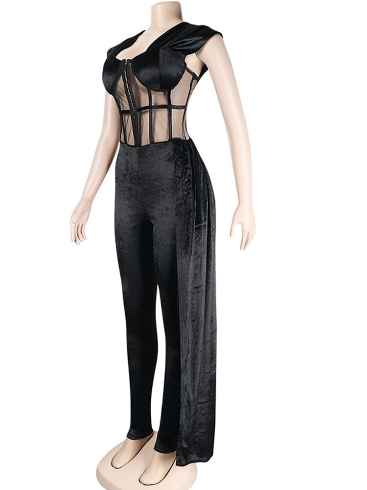 Womens See-Through Jumpsuits