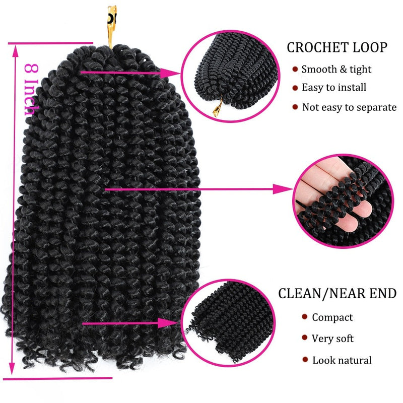 30strands/pcs Women Hair Curly Twist