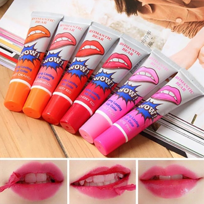 6 Colors Peel Off Liquid Lipstick